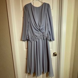 Miss Elliette Lilac Chiffon Dress And Fenaroli Fo… - image 1